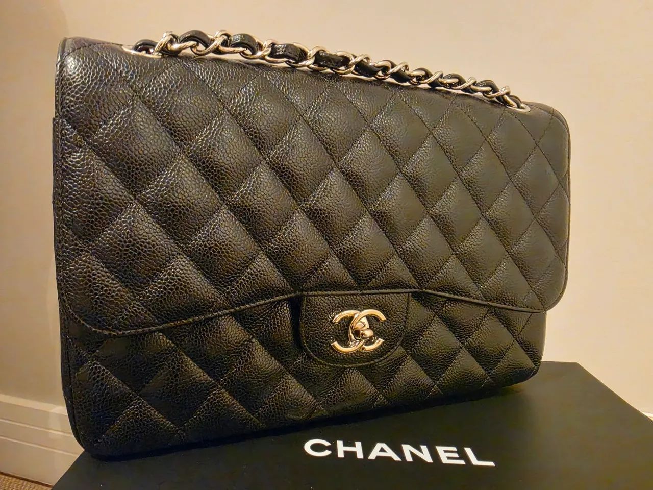 Bolsa Chanel Double Flap Caviar - original e impecavel - Foto 2