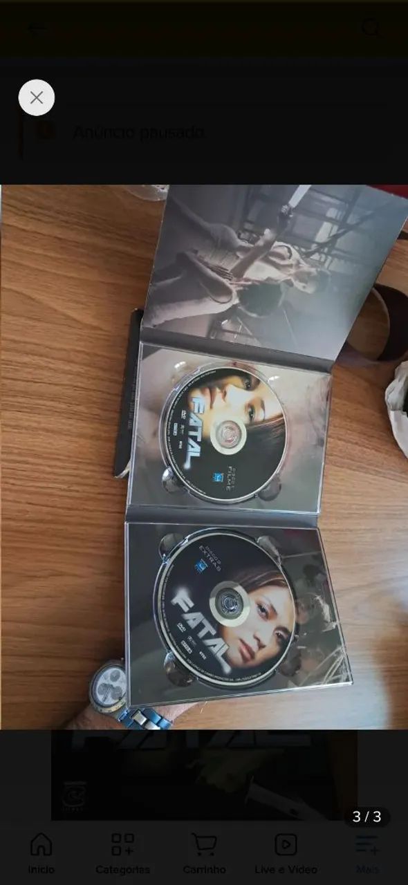Dvd duplo Fatal usado - Foto 3