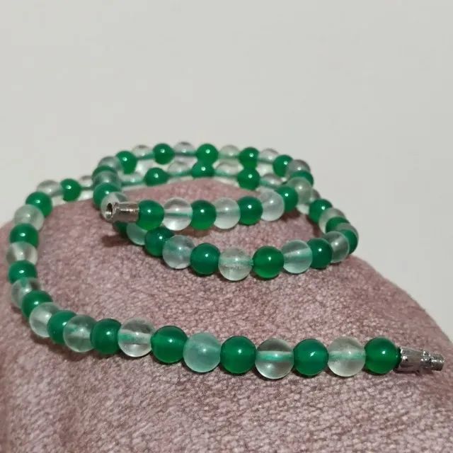 Conjunto Colar e pulseira pedras naturais - Foto 4