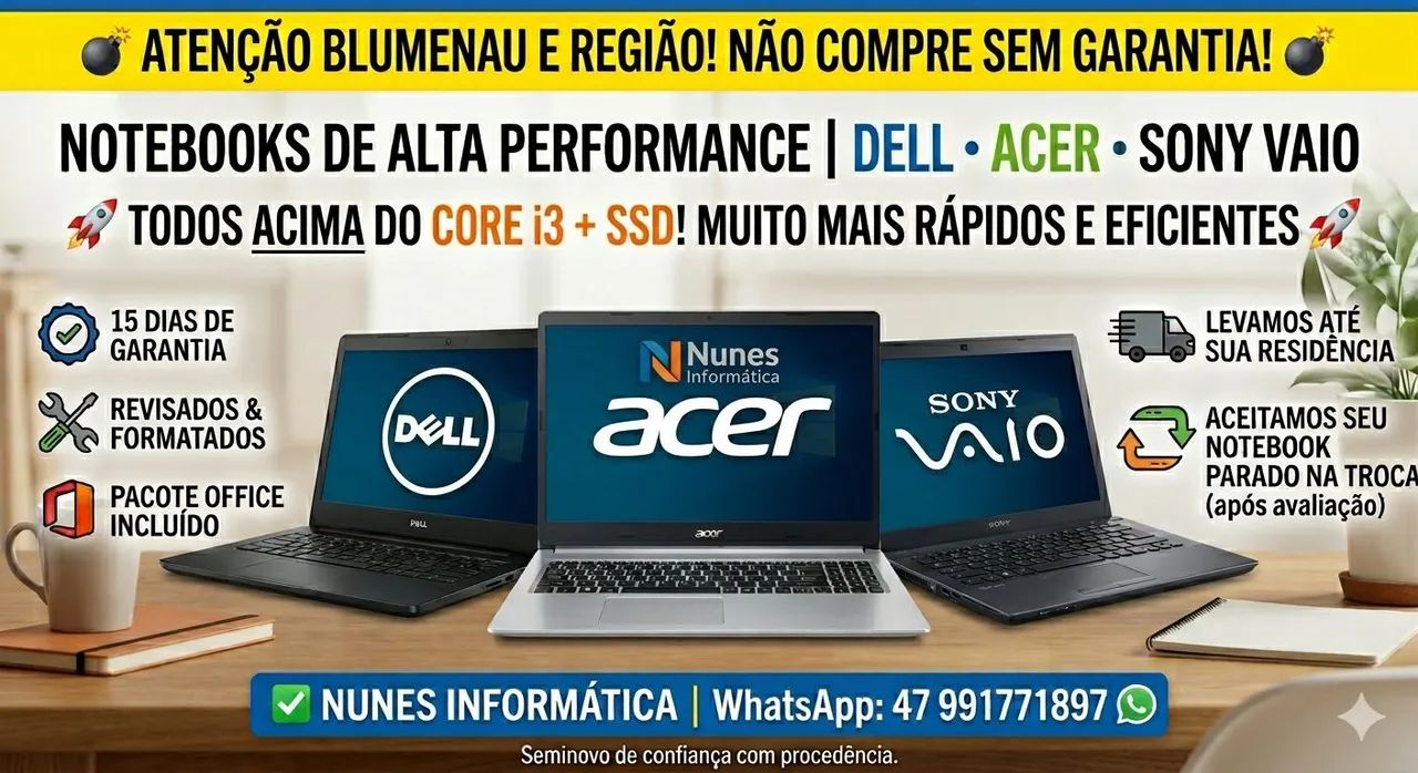 Notebook Dell,Sony,Acer Core i3 i5 i7