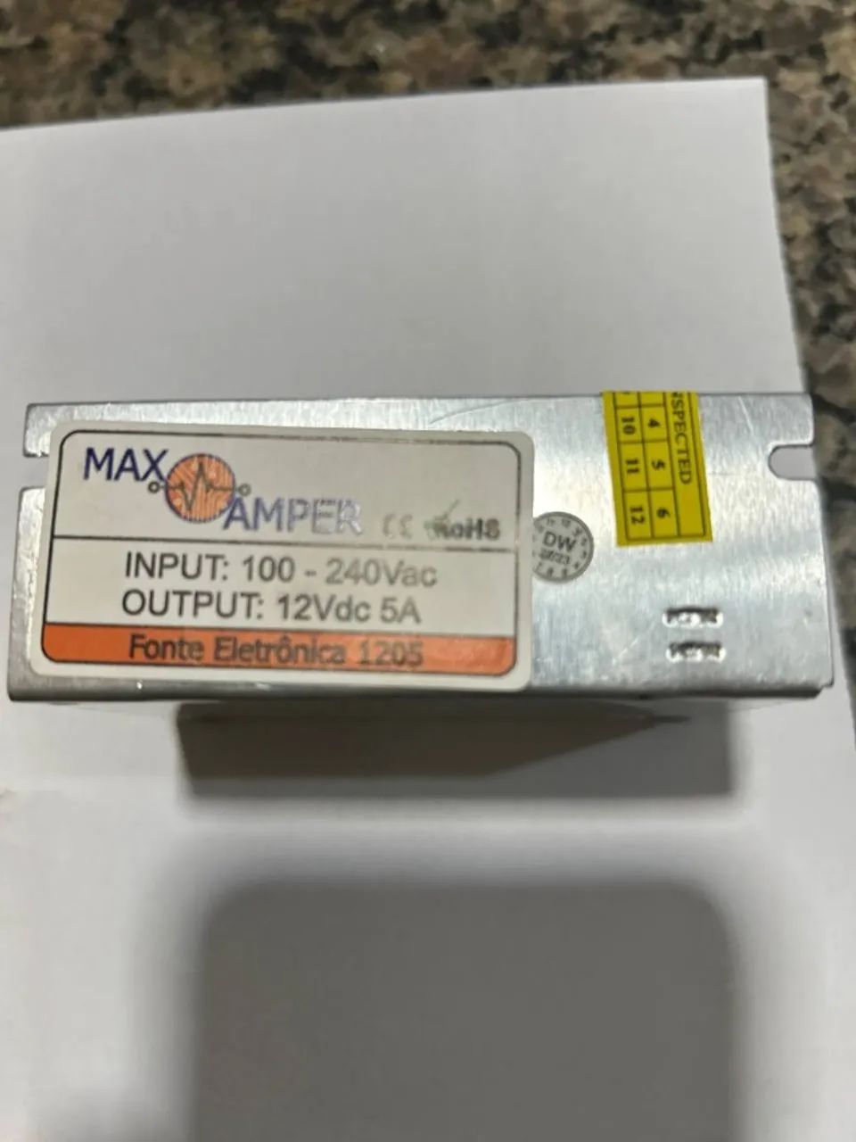 Fonte Eletrônica 1205 Max Ampere 12vdc 5a