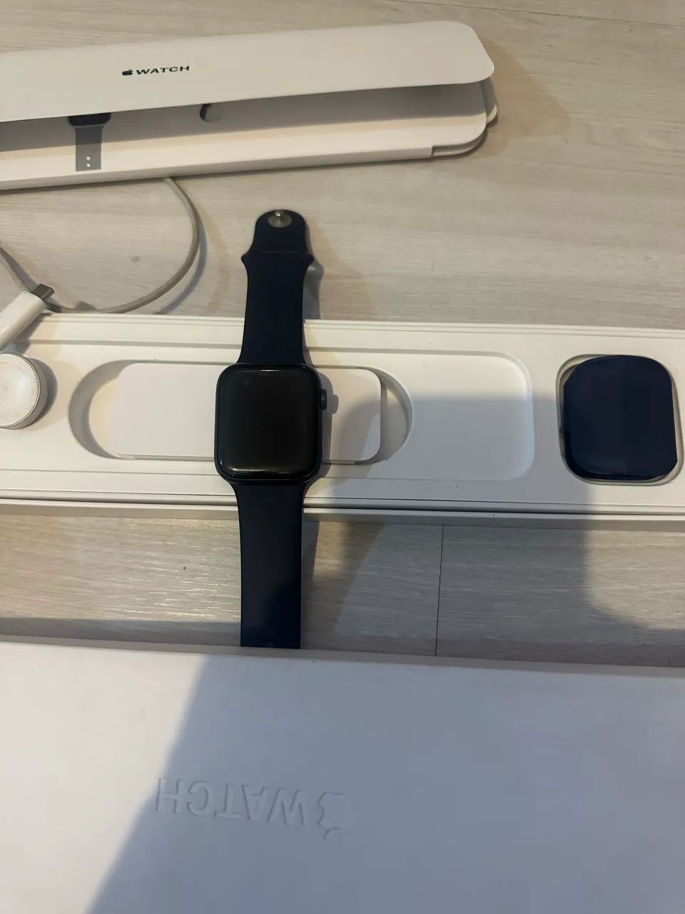 Apple Watch 6 44mm na caixa completo 