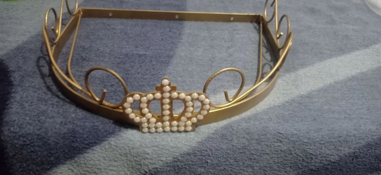 Dossel imperial dourado com 2 tules .  - Foto 2