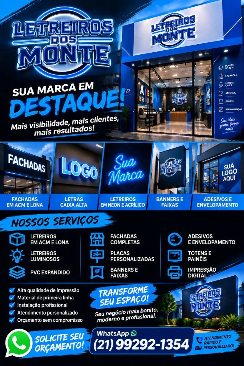 Letreiros dos Monte Fachadas em Acm - Foto 2