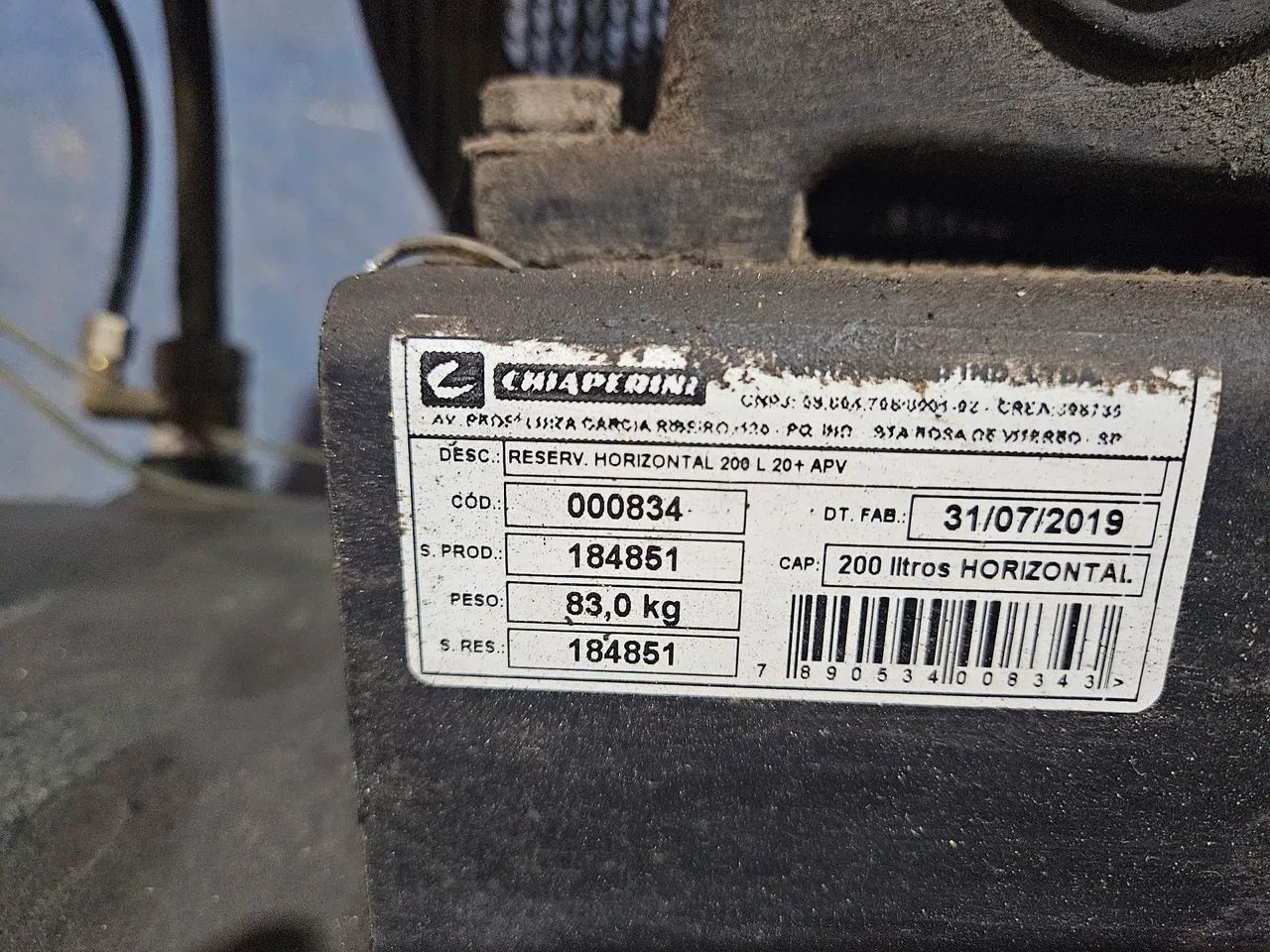 VENDO COMPRESSOR CHIAPERINI 200L - Foto 3
