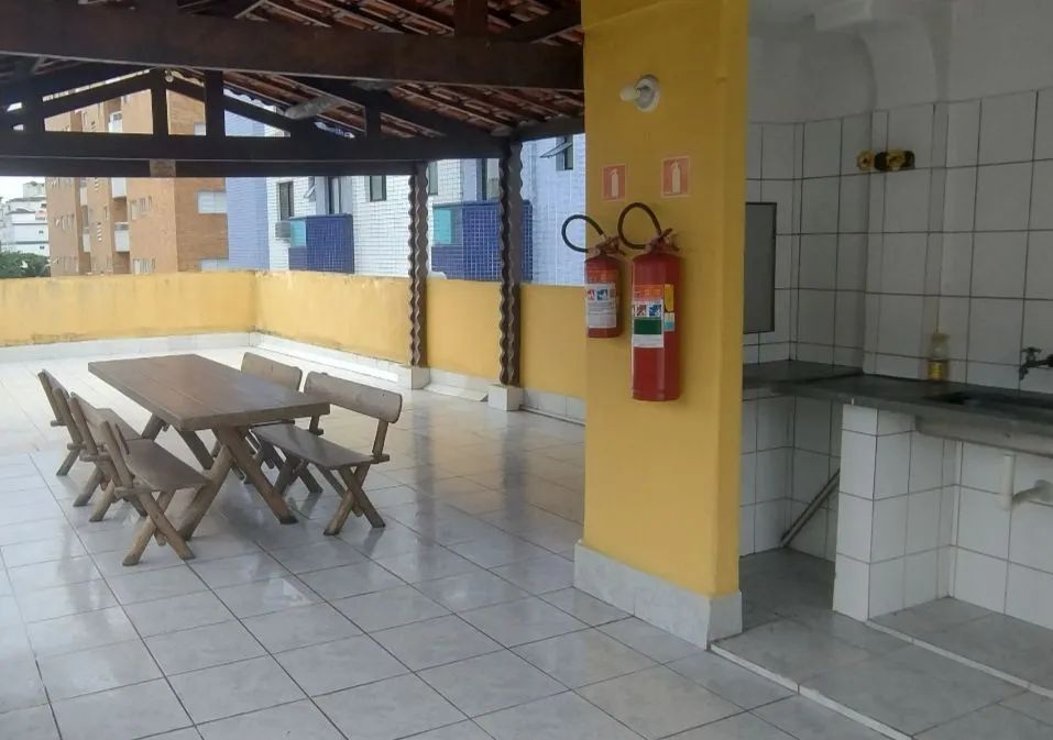 Alugo TEMPORADA - AP Lindo no CANTO FORTE Av Rio Branco - Praia Grande/ Santos SP - Foto 2