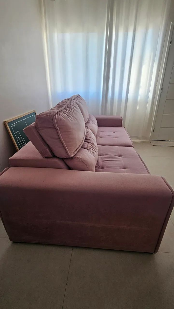 Sofá Retratil e Reclinavel 2,50 Silvia Designer / Muito confortável  - Foto 3