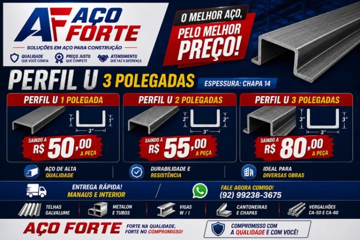PERFIS 1" / 2" / 3"