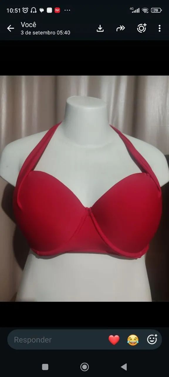 Biquíni top 56 vermelho 