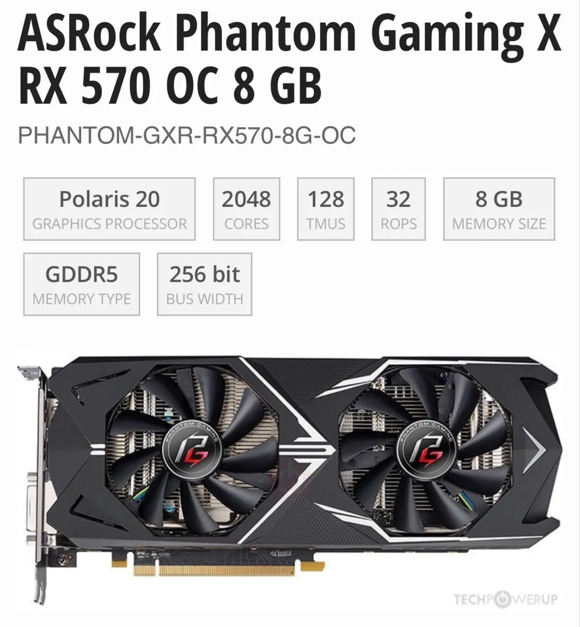Placa de video - RX 570 8gb
