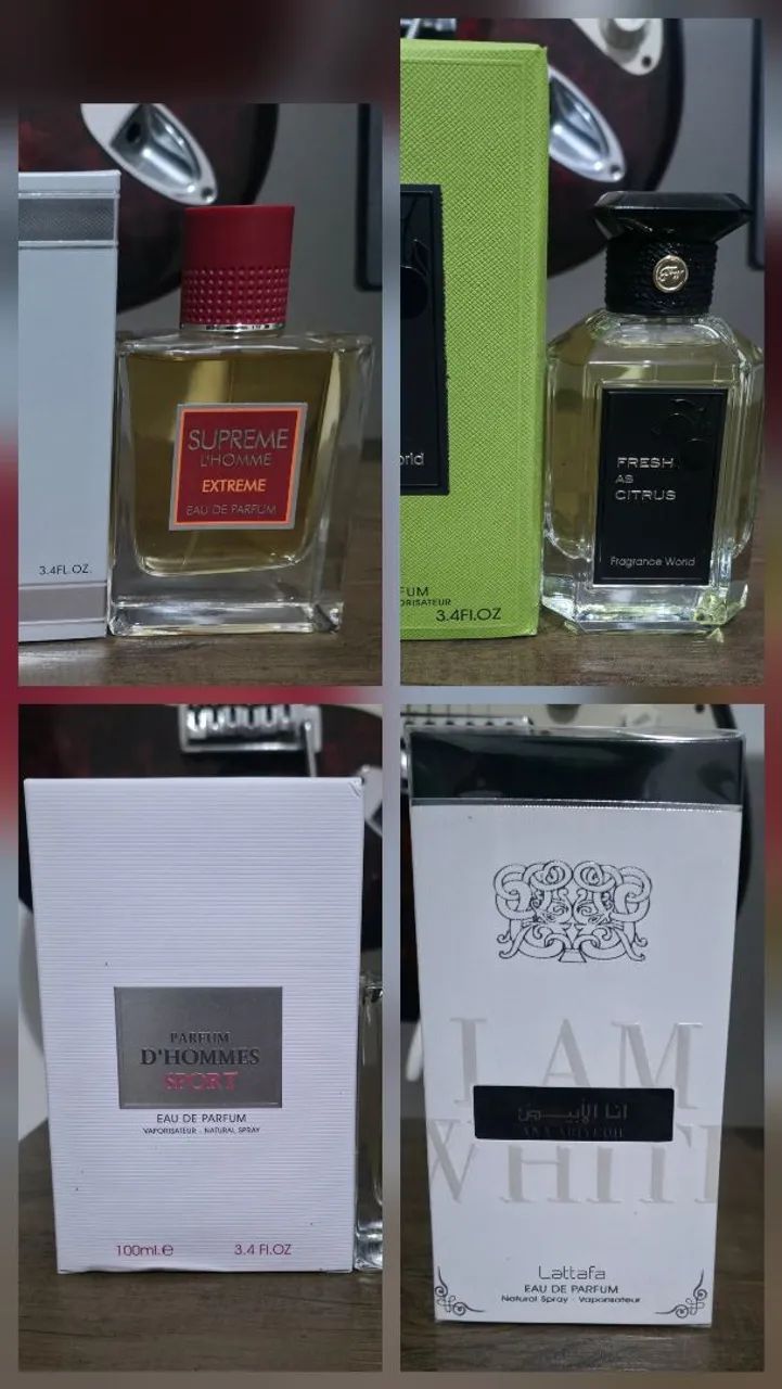 Coleção de perfumes árabes 