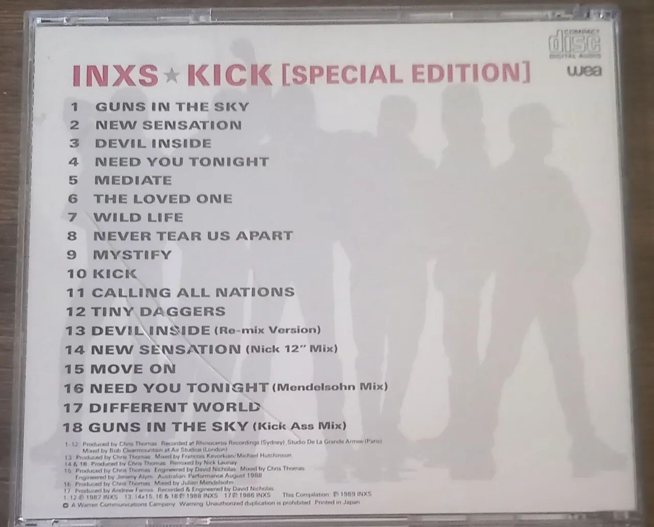 Cd Inxs- Kick- edição limitada- Japan - Foto 2