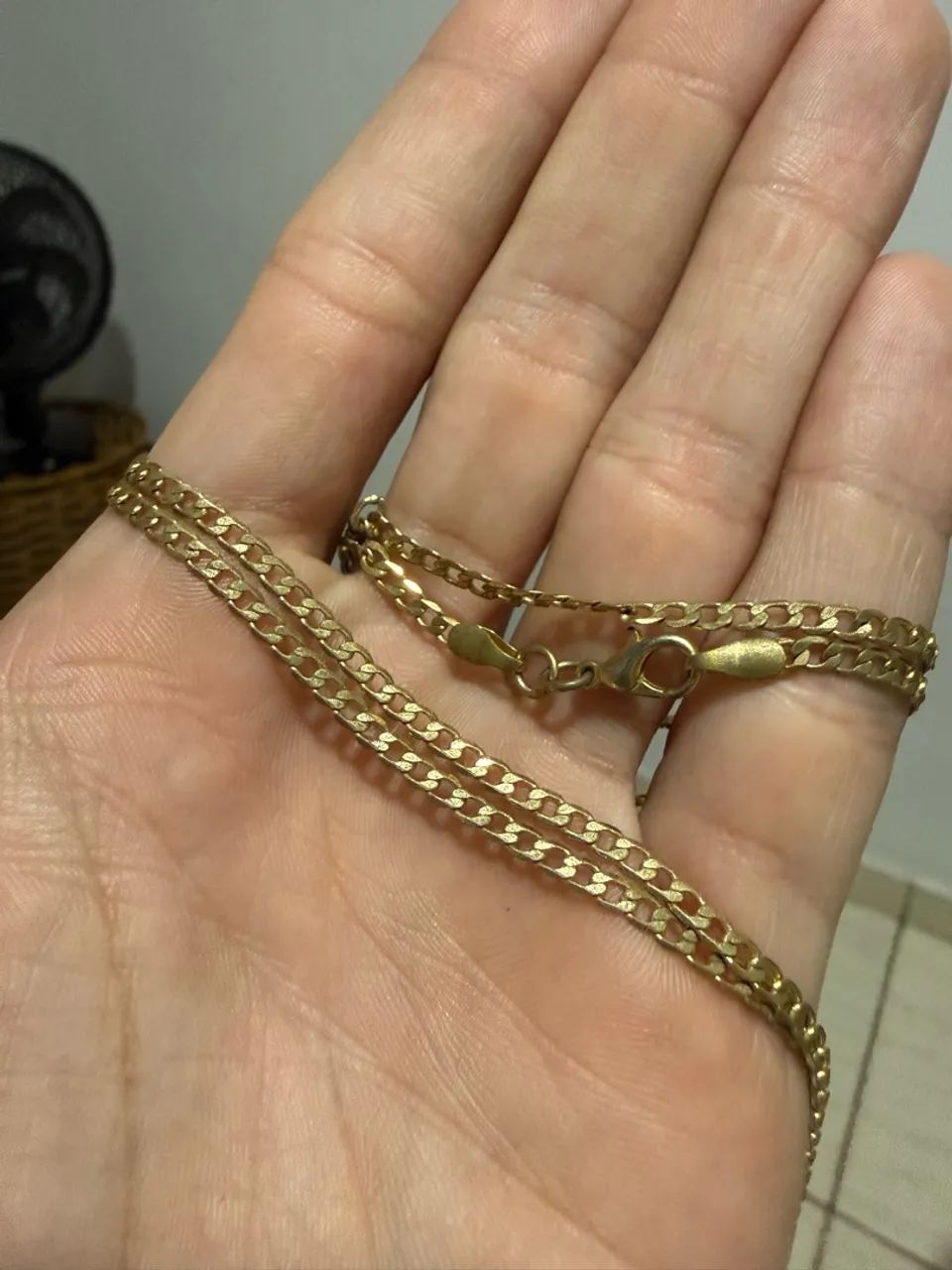Corrente banhada a ouro
