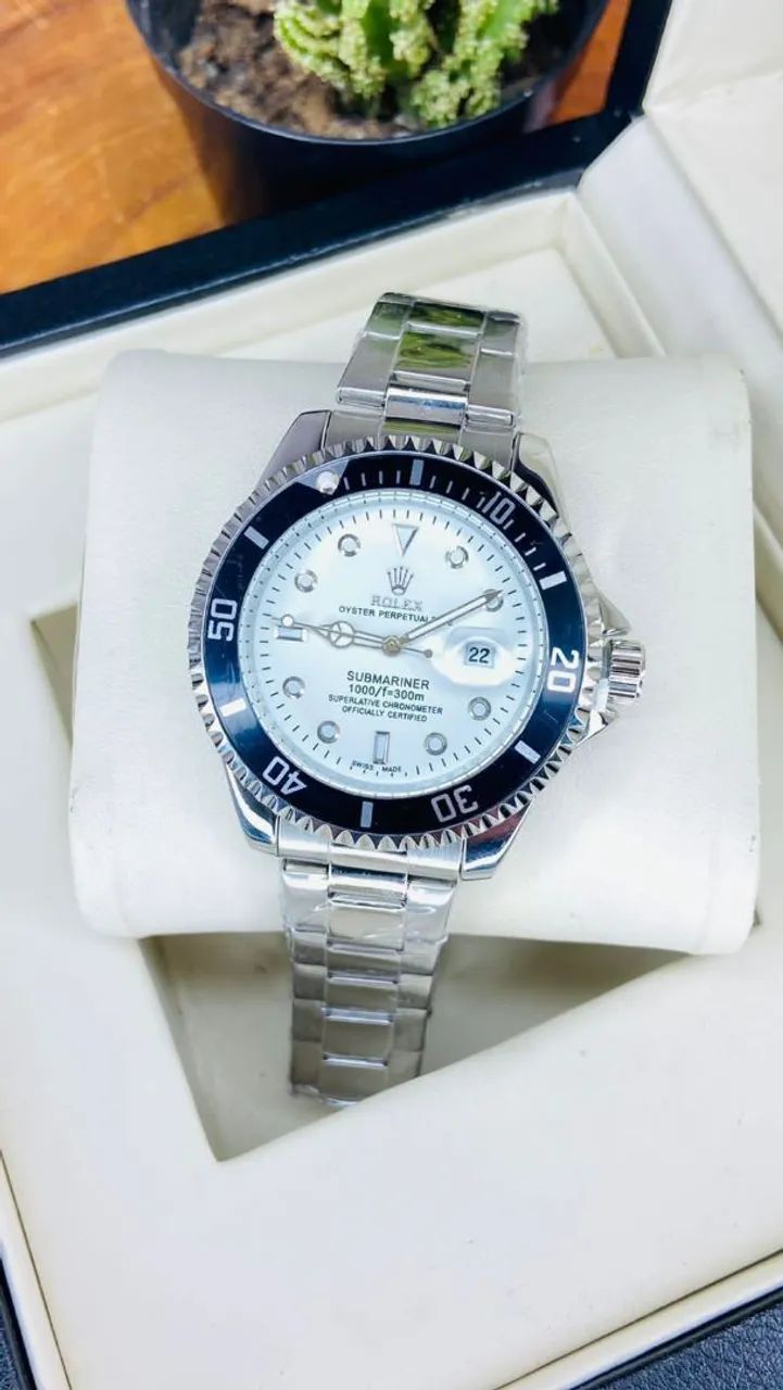 Relógio Estilo Rolex em Aço Inoxidável - Foto 2