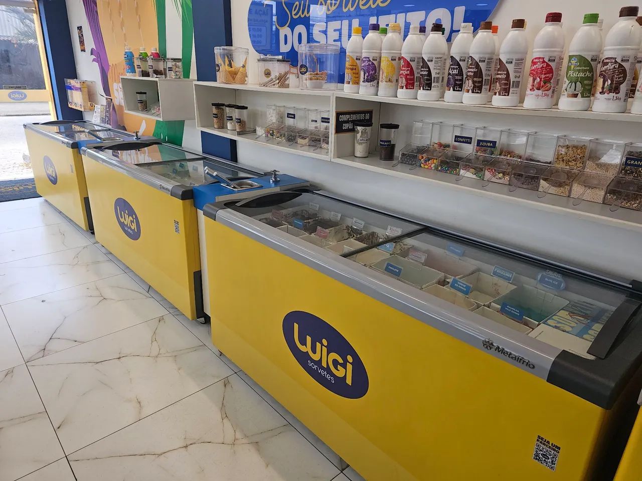 5 Freezers horizontais Metalfrio Nextgen Supra - Geladeiras e