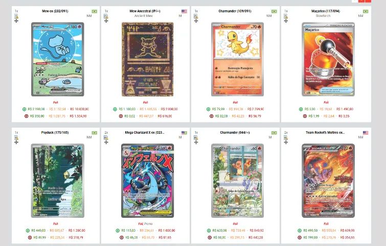 Vendo toda minha coleção de cartas pokémon 