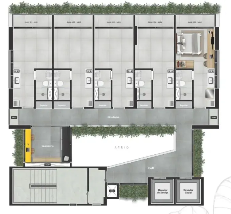 PLANTA 23m²