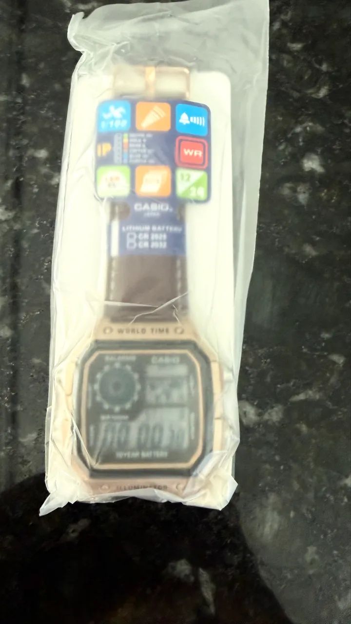 Relógio Casio World Time Digital (Casio Royale) -Novo - Foto 2
