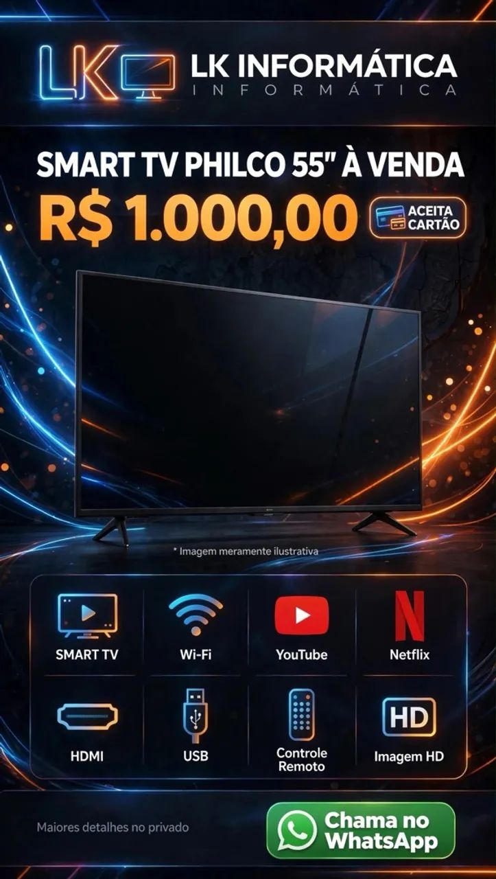 TV PHILCO TELÃO 55 polegadas 