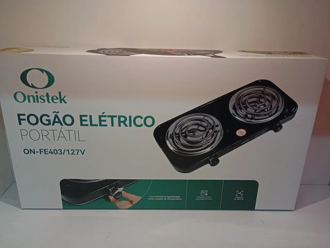 FOGÃO ELÉTRICO PORTÁTIL ONISTEK 2 BOCAS 127V - PRATICIDADE E POTÊNCIA PARA SUA COZINHA!  - Foto 6