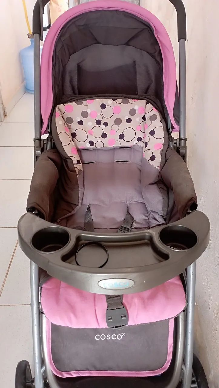 Carrinho Cosco reverse + bebê conforto  - Foto 4