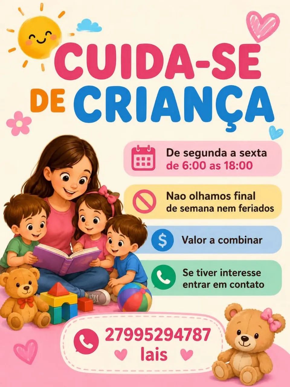 Cuidadora de criança 