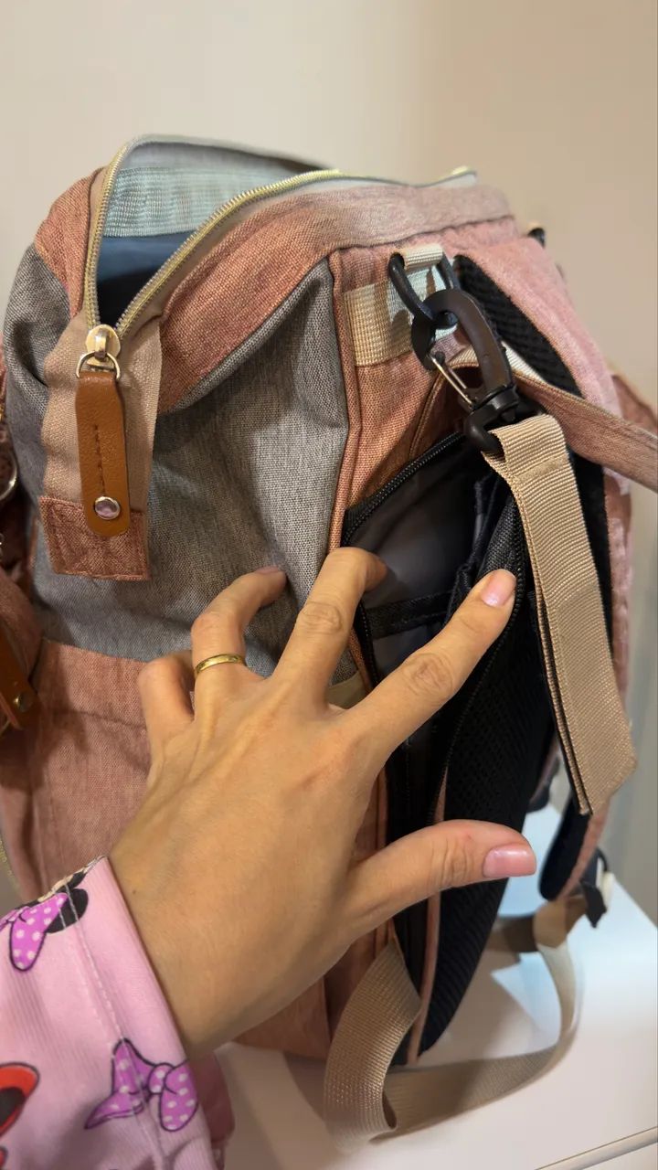Mochila/Bolsa Maternidade que vira berço (Joyce) - Foto 5