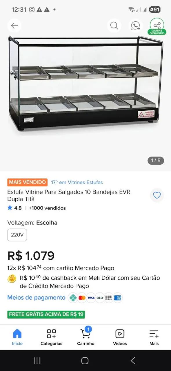 Estufa para salgados - Foto 2