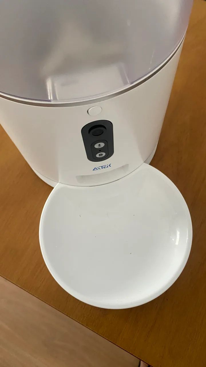 Comedouro Automático 4L pra cães e gatos com câmera e controle via app - Foto 3
