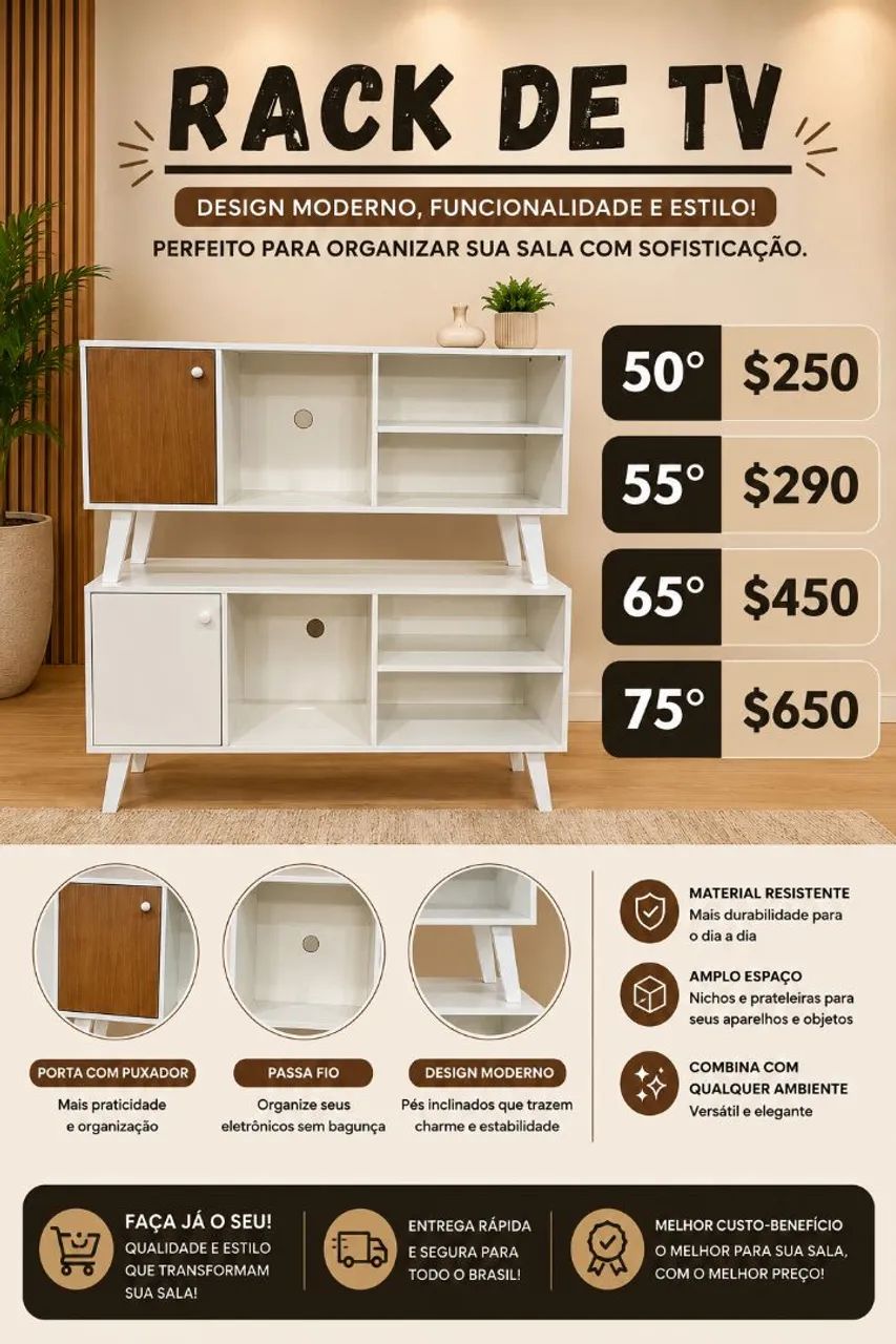 Rack para tv 