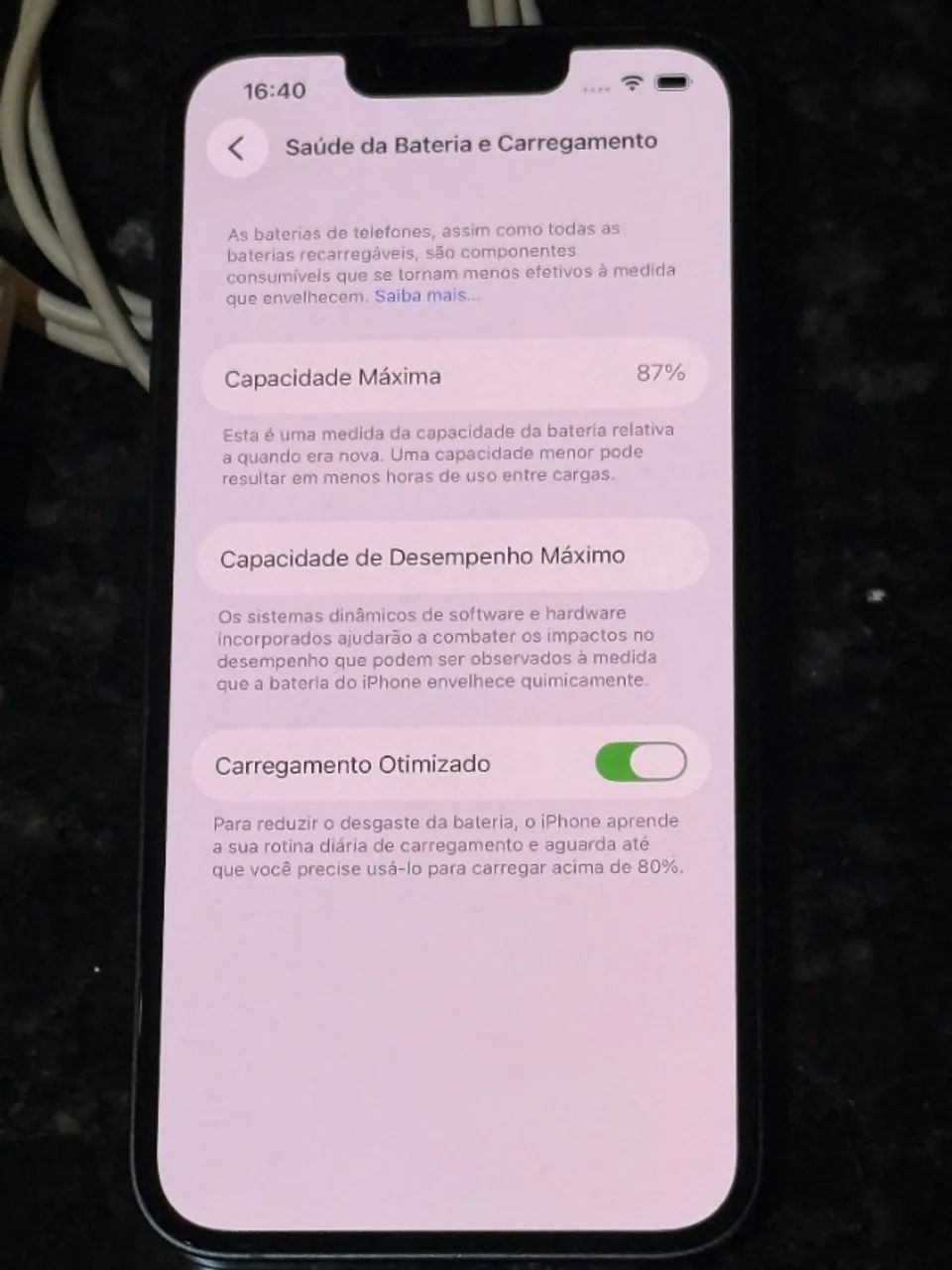 Apple iPhone 14 (256 Gb) - Bateria e Carregador Original - Foto 2