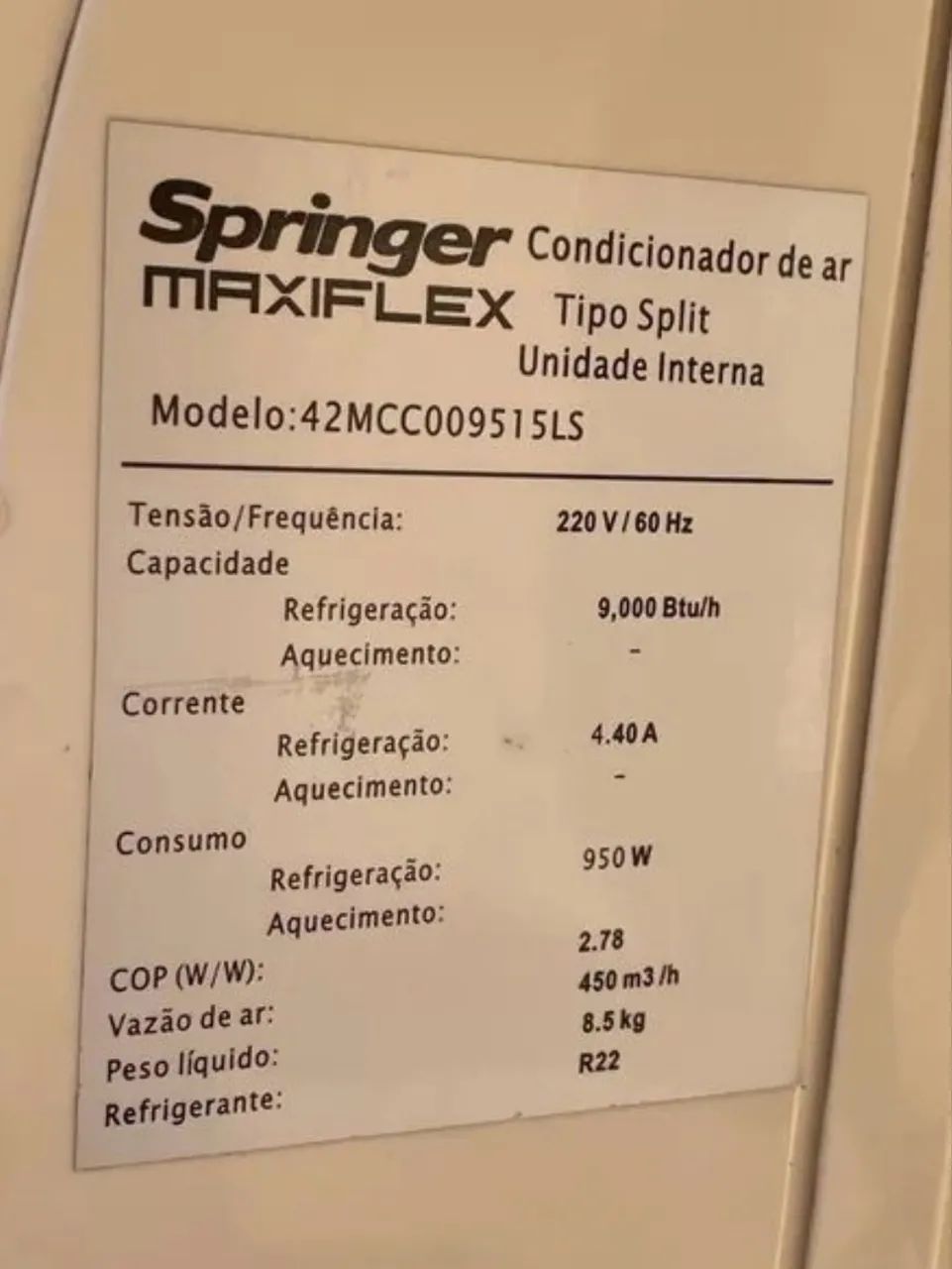 3 Ar condicionado Springer Split (leia o anúncio)