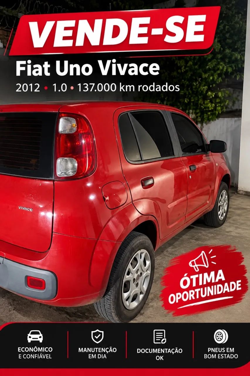 Fiat Uno VIVACE/RUA 1.0 EVO FIRE FLEX 8V 5P 2012