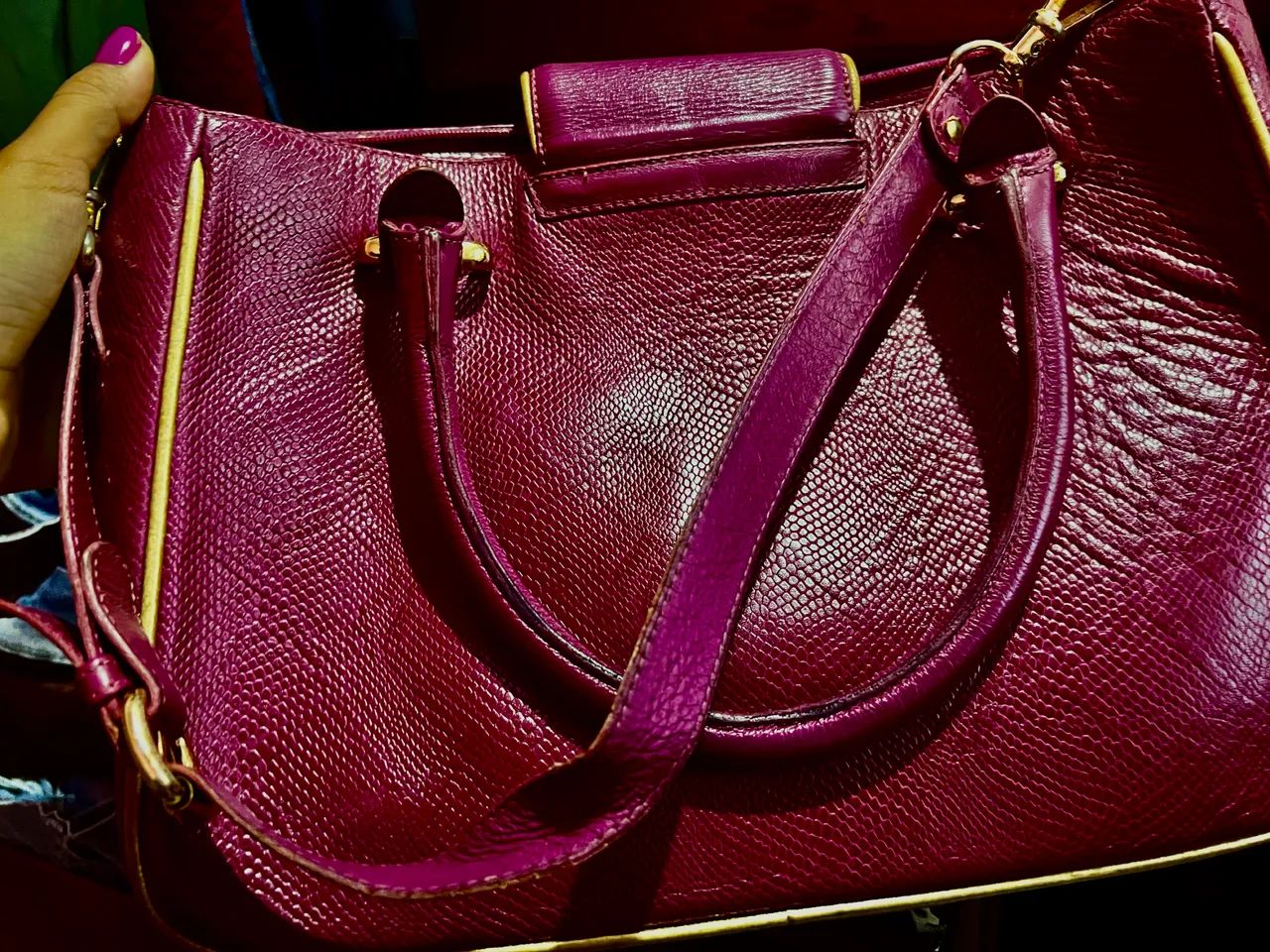 Bolsa Carmen steffen bolsa de marca couro original  - Foto 3