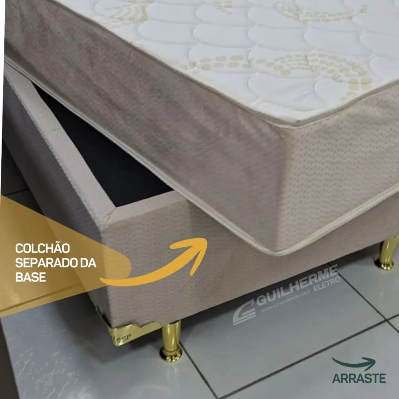 Conjunto Box Solteiro Cama Para Solteiro Novas  - Foto 3