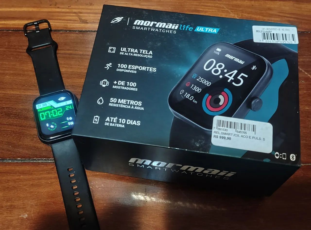 Smartwatch Mormaii Life Ultra - Android