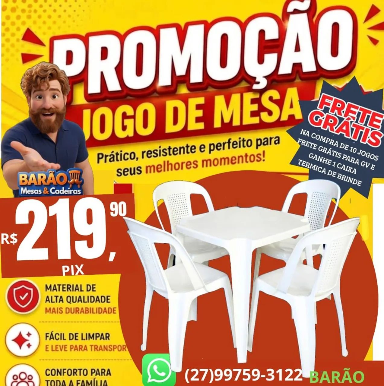 Banco de plástico jogo - Foto 3