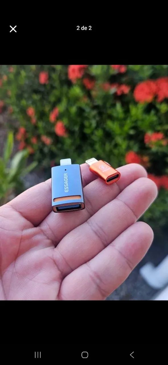 Adaptador conversor usb de alto nível p/ Smartphone e Iphone (Suporta alta carga e dados) - Foto 6
