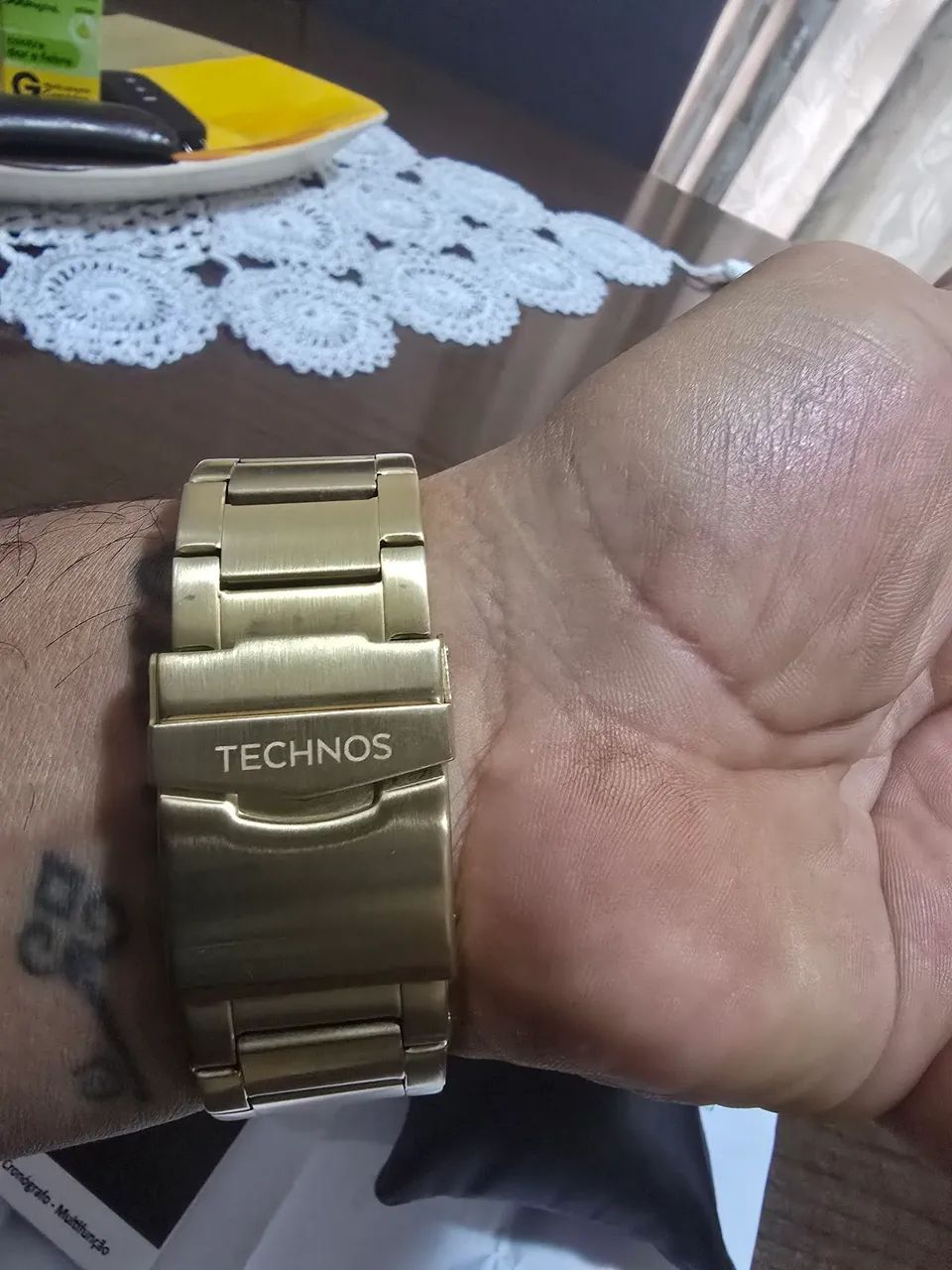 Relógio technos dourado - Foto 5