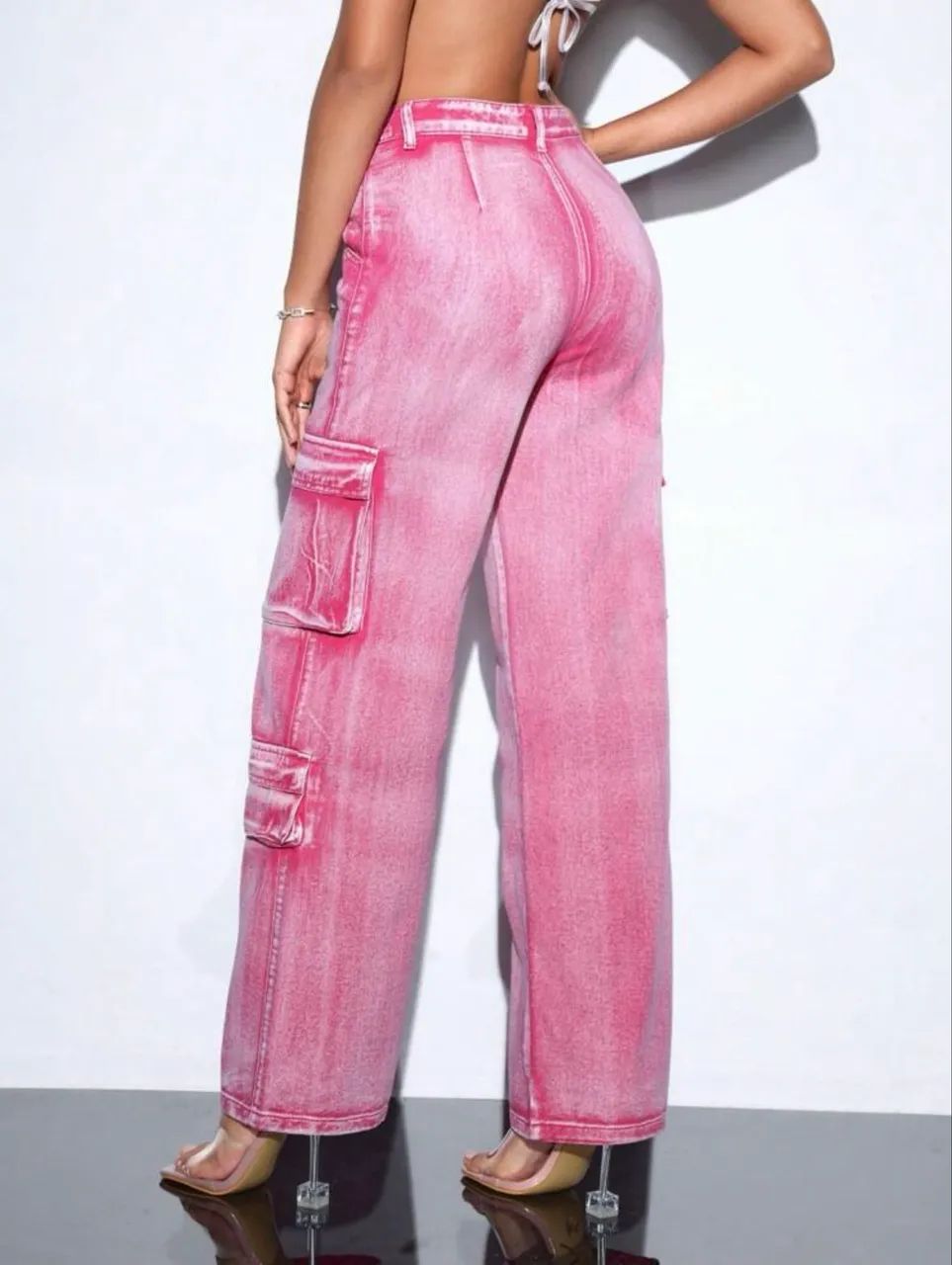 Calça cargo rosa - Foto 2