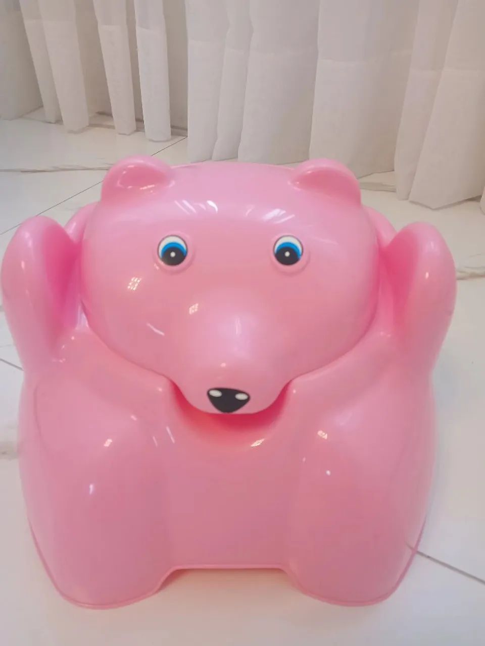 Troninho Infantil Urso Rosa - Novo / Sem Uso - Foto 2