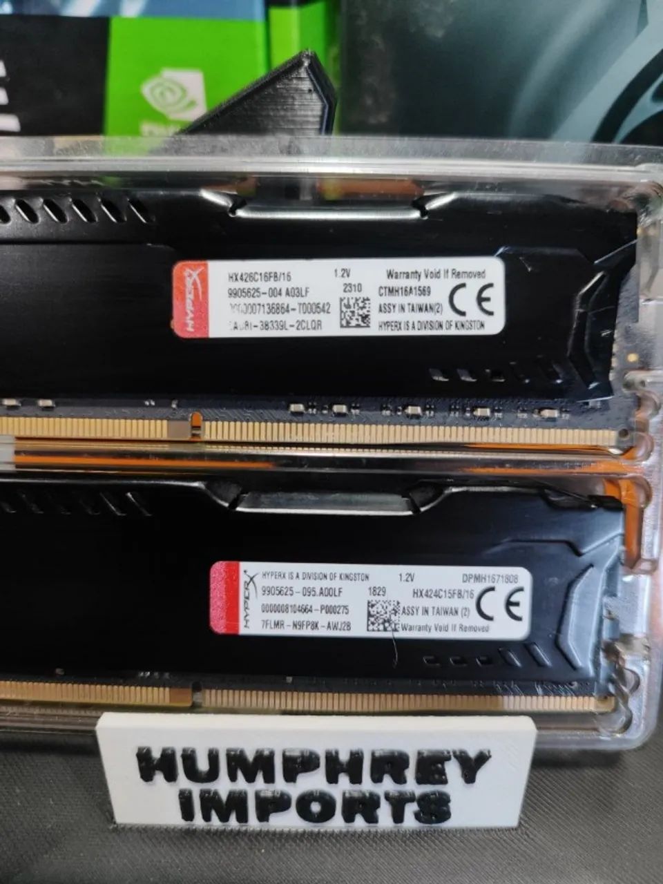 MEMORIA RAM DDR4 32GB 2X16GB 2666MHZ HYPERX - GARANTIA 3 MESES