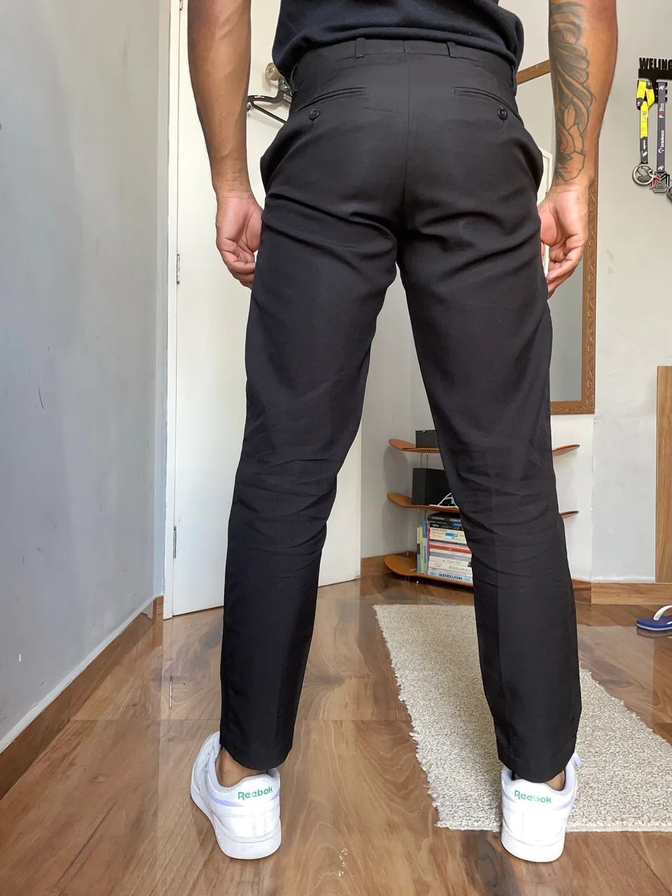 Calça alfaiataria preta 40 - Foto 4