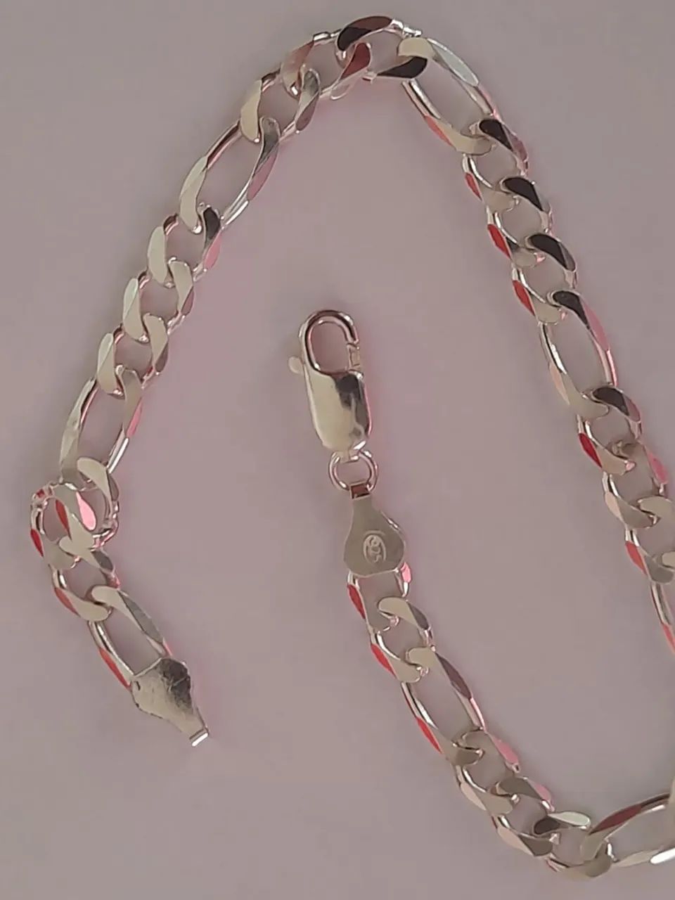 Pulseira prata modelo grumet 3x1 - Foto 4
