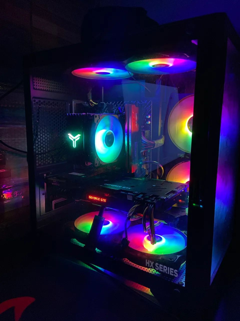 PC Gamer Completo Ryzen 5 4500 e GTX1070 + Monitor 75hz + teclado e mouse + Mousepad