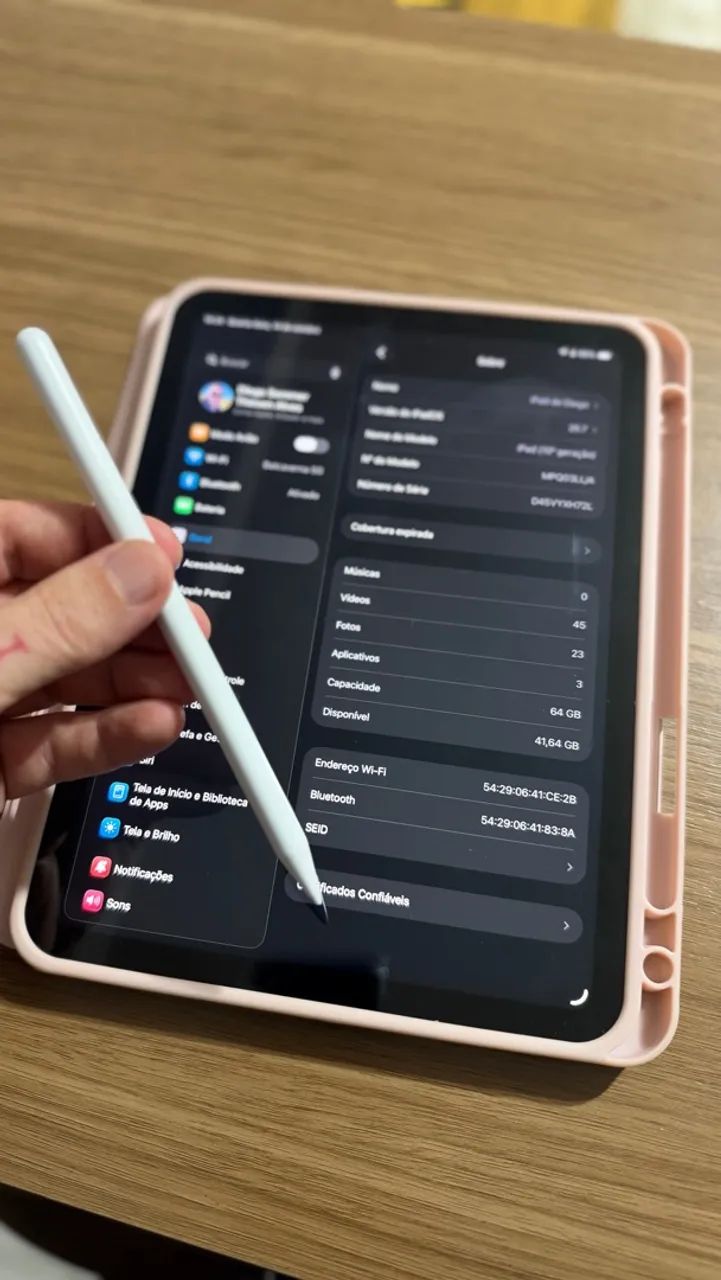 IPad 10, c/ Apple Pencil! PERFEITO ESTADO, POUCO USADO - Foto 4