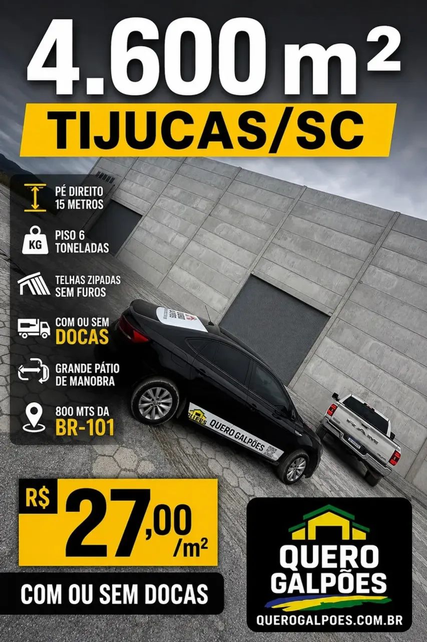 Galpões de 4.600 m2 Tijucas sc Bairro Sul do Rio - Foto 2