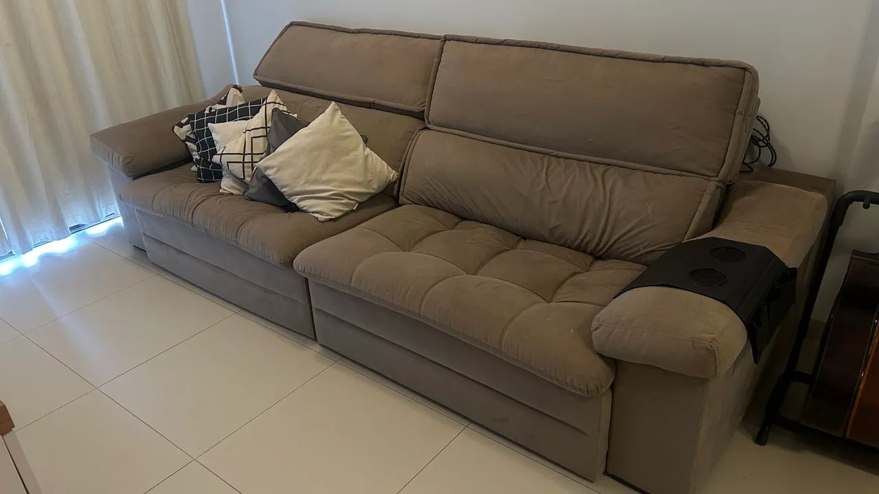 Sofá retrátil 2,90 lindo - Foto 2