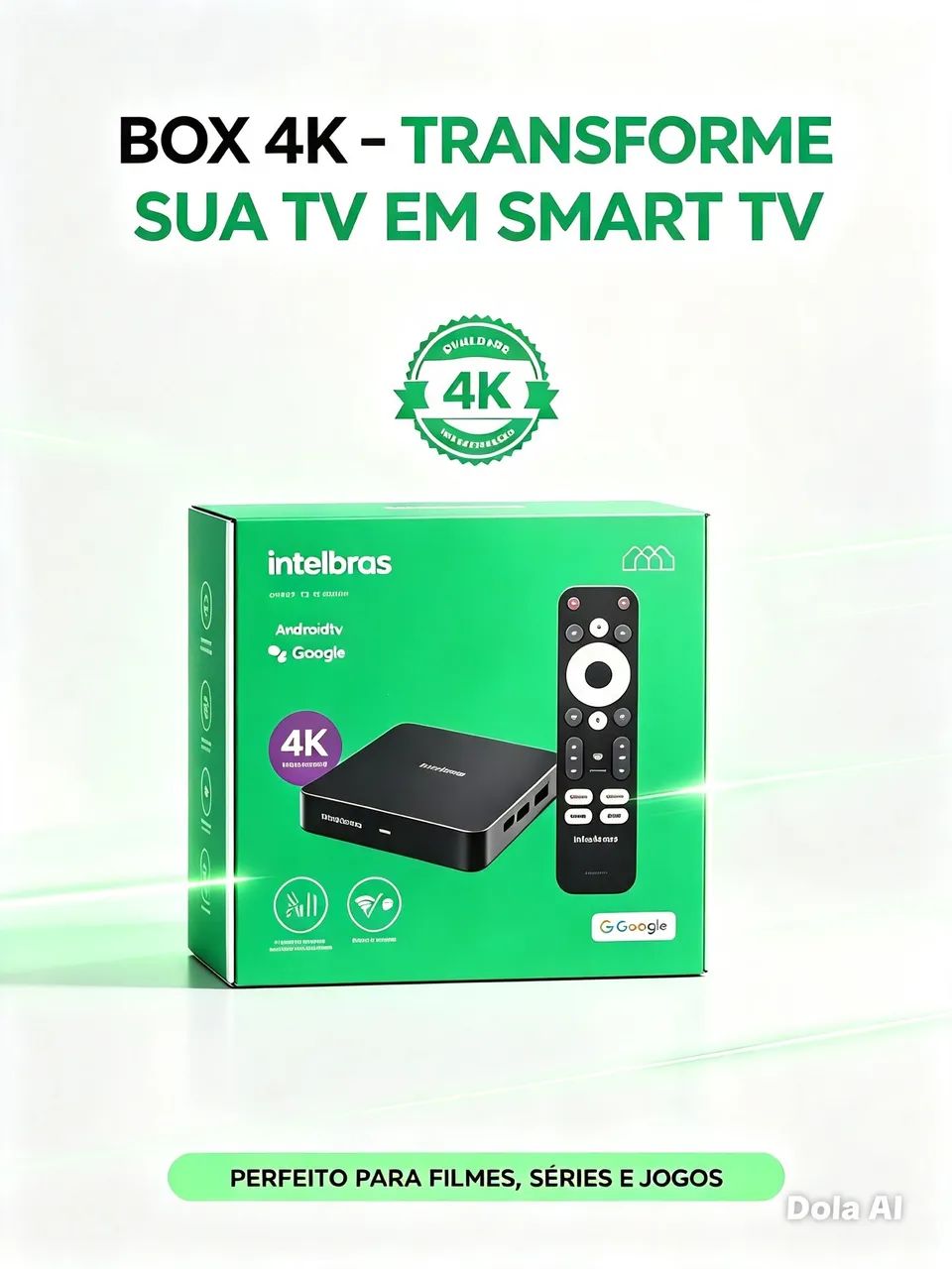 Box tv intelbras 4k resolução 