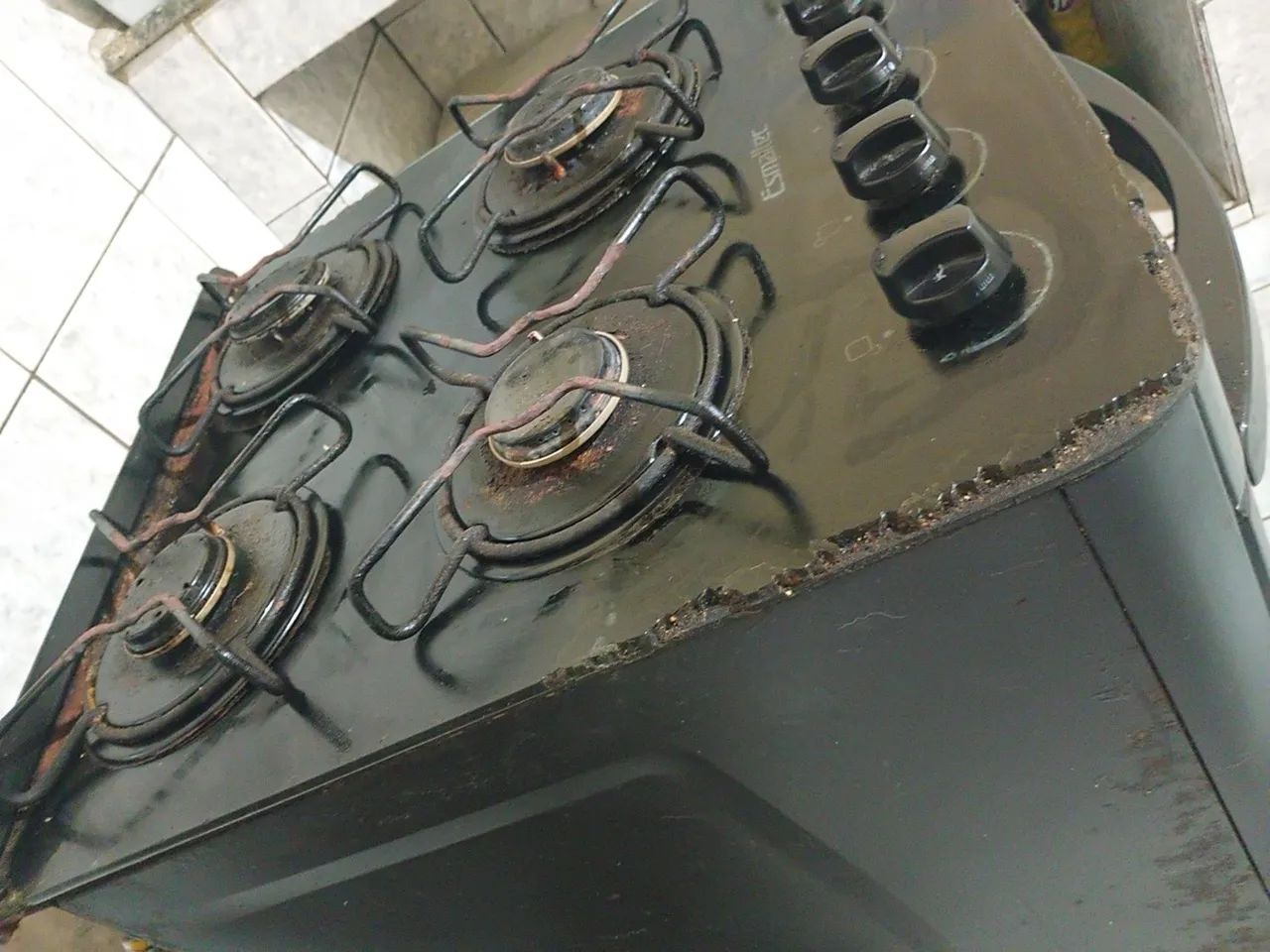 Fogão Esmaltec Mesa de vidro 4 bocas - Foto 5
